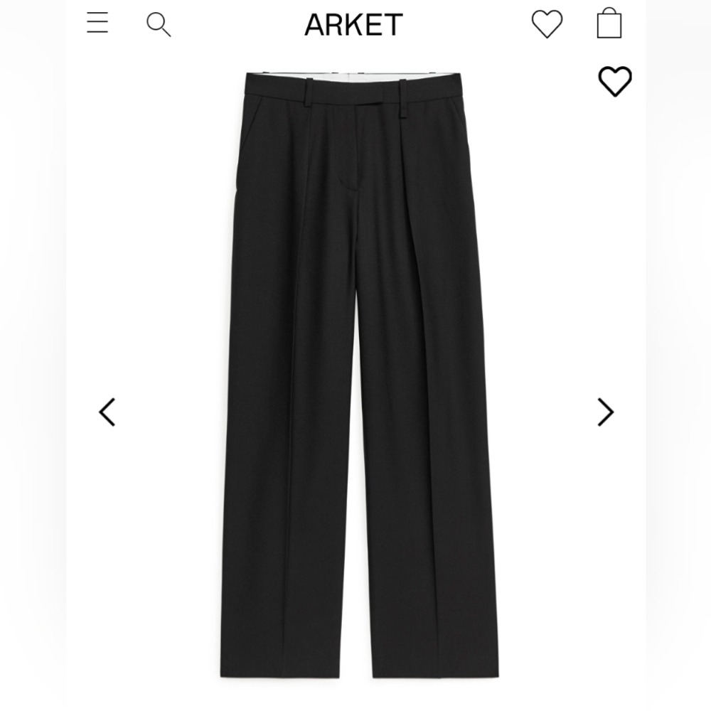 Arket Wool Blend Trousers